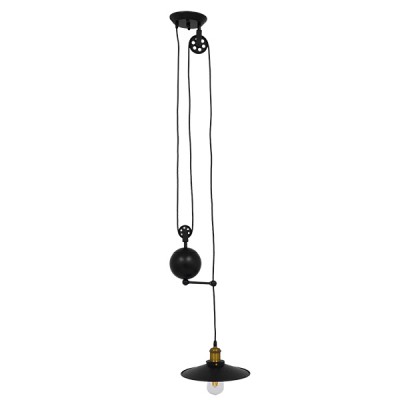 GLOBOSTAR® CARILO 01549 Vintage Κρεμαστό Φωτιστικό Οροφής με Ντουί 1 x E27 AC 220-240V IP20 - Μαύρο & Χρυσό - Μ32 x Π26 x Υ120cm GLOBOSTAR® CARILO 01549 Vintage Κρεμαστό Φωτιστικό Οροφής με Ντουί 1 x E27 AC 220-240V IP20 - Μαύρο & Χρυσό - Μ32 x Π26 x Υ120cm
