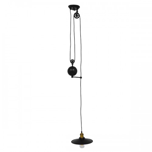 GLOBOSTAR® CARILO 01549 Vintage Κρεμαστό Φωτιστικό Οροφής με Ντουί 1 x E27 AC 220-240V IP20 - Μαύρο & Χρυσό - Μ32 x Π26 x Υ120cm GLOBOSTAR® CARILO 01549 Vintage Κρεμαστό Φωτιστικό Οροφής με Ντουί 1 x E27 AC 220-240V IP20 - Μαύρο & Χρυσό - Μ32 x Π26 x Υ120cm