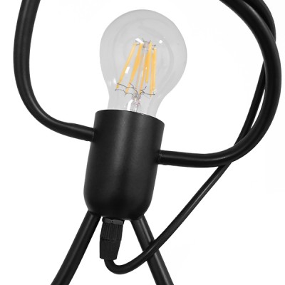 GloboStar® LITTLE MAN 01652 Μοντέρνο Κρεμαστό Φωτιστικό Οροφής Μονόφωτο 1 x E27 Μαύρο Μεταλλικό Φ20 x Υ40cm Διακόσμηση - Φωτισμός - Χαλιά GloboStar® LITTLE MAN 01652 Μοντέρνο Κρεμαστό Φωτιστικό Οροφής Μονόφωτο 1 x E27 Μαύρο Μεταλλικό Φ20 x Υ40cm Διακόσμηση - Φωτισμός - Χαλιά