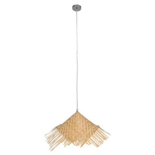 GLOBOSTAR® RICEHAT 01666 Boho Κρεμαστό Φωτιστικό Οροφής με Ντουί 1 x E27 AC 220-240V IP20 - Μπέζ - Μ70 x Π70 x Y25cm GLOBOSTAR® RICEHAT 01666 Boho Κρεμαστό Φωτιστικό Οροφής με Ντουί 1 x E27 AC 220-240V IP20 - Μπέζ - Μ70 x Π70 x Y25cm