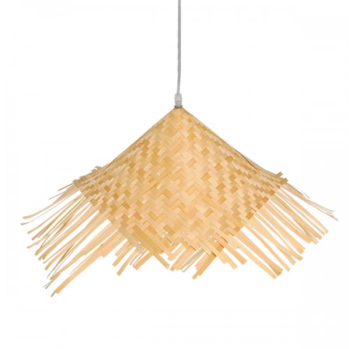GLOBOSTAR® RICEHAT 01666 Boho Κρεμαστό Φωτιστικό Οροφής με Ντουί 1 x E27 AC 220-240V IP20 - Μπέζ - Μ70 x Π70 x Y25cm GLOBOSTAR® RICEHAT 01666 Boho Κρεμαστό Φωτιστικό Οροφής με Ντουί 1 x E27 AC 220-240V IP20 - Μπέζ - Μ70 x Π70 x Y25cm