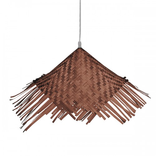 GLOBOSTAR® RICEHAT 01667 Boho Κρεμαστό Φωτιστικό Οροφής με Ντουί 1 x E27 AC 220-240V IP20 - Καφέ - Μ70 x Π70 x Y25cm GLOBOSTAR® RICEHAT 01667 Boho Κρεμαστό Φωτιστικό Οροφής με Ντουί 1 x E27 AC 220-240V IP20 - Καφέ - Μ70 x Π70 x Y25cm