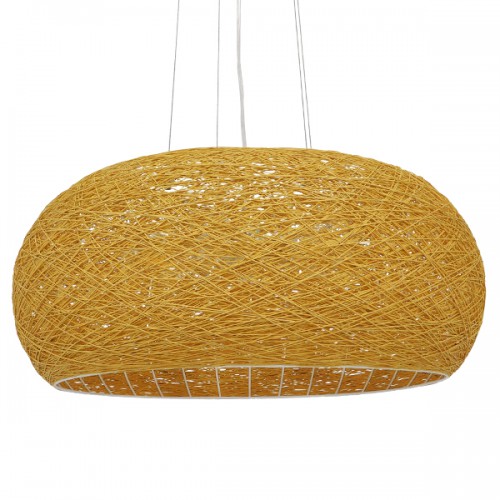 GLOBOSTAR® FIJI INCASS 01628 Vintage Κρεμαστό Φωτιστικό Οροφής με Ντουί 5 x E27 AC 220-240V IP20 - Μπεζ - Μ60 x Π60 x Υ29cm GLOBOSTAR® FIJI INCASS 01628 Vintage Κρεμαστό Φωτιστικό Οροφής με Ντουί 5 x E27 AC 220-240V IP20 - Μπεζ - Μ60 x Π60 x Υ29cm