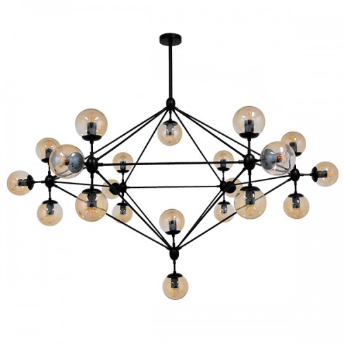 GloboStar® SENTINEL 01638 Μοντέρνο Industrial Κρεμαστό Φωτιστικό Οροφής Πολύφωτο 21 x E27 Μαύρο Μεταλλικό Πολυέλαιος με Μελί Γυαλί Φ170 x Υ136cm Διακόσμηση - Φωτισμός - Χαλιά GloboStar® SENTINEL 01638 Μοντέρνο Industrial Κρεμαστό Φωτιστικό Οροφής Πολύφωτο 21 x E27 Μαύρο Μεταλλικό Πολυέλαιος με Μελί Γυαλί Φ170 x Υ136cm Διακόσμηση - Φωτισμός - Χαλιά
