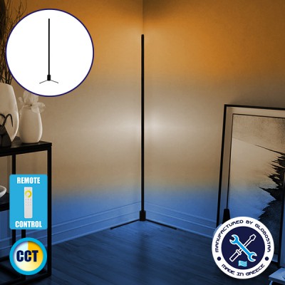 Μοντέρνο Minimal Επιδαπέδιο Μαύρο Φωτιστικό 150cm LED 24 Watt με Ασύρματο Χειριστήριο Αφής 2.4G RF & Dimmer CCT - Ψυχρό - Ημέρας - Θερμό GloboStar ALIEN Design GLOBO-150-10 Μοντέρνο Minimal Επιδαπέδιο Μαύρο Φωτιστικό 150cm LED 24 Watt με Ασύρματο Χειριστήριο Αφής 2.4G RF & Dimmer CCT - Ψυχρό - Ημέρας - Θερμό GloboStar ALIEN Design GLOBO-150-10