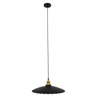 GLOBOSTAR® MARGI 00982 Vintage Κρεμαστό Φωτιστικό Οροφής με Ντουί 1 x E27 AC 220-240V IP20 - Μαύρο & Χρυσό - Μ40 x Π40 x Y15cm GLOBOSTAR® MARGI 00982 Vintage Κρεμαστό Φωτιστικό Οροφής με Ντουί 1 x E27 AC 220-240V IP20 - Μαύρο & Χρυσό - Μ40 x Π40 x Y15cm