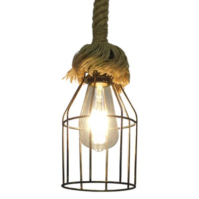 GLOBOSTAR® LAICO 01129 Vintage Κρεμαστό Φωτιστικό Οροφής με Ντουί 1 x E27 AC 220-240V IP20 - Μπρούτζινο & Μπεζ - Μ12 x Π12 x Υ100cm GLOBOSTAR® LAICO 01129 Vintage Κρεμαστό Φωτιστικό Οροφής με Ντουί 1 x E27 AC 220-240V IP20 - Μπρούτζινο & Μπεζ - Μ12 x Π12 x Υ100cm
