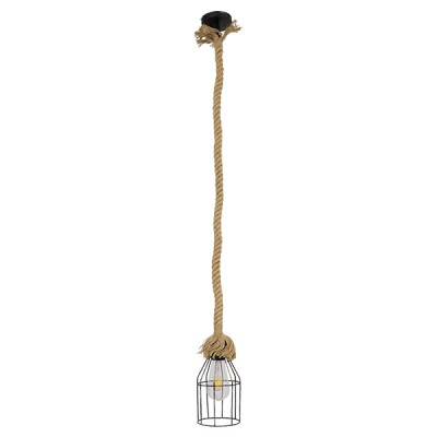 GLOBOSTAR® LAICO 01129 Vintage Κρεμαστό Φωτιστικό Οροφής με Ντουί 1 x E27 AC 220-240V IP20 - Μπρούτζινο & Μπεζ - Μ12 x Π12 x Υ100cm GLOBOSTAR® LAICO 01129 Vintage Κρεμαστό Φωτιστικό Οροφής με Ντουί 1 x E27 AC 220-240V IP20 - Μπρούτζινο & Μπεζ - Μ12 x Π12 x Υ100cm
