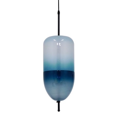 GLOBOSTAR® TEARDROP 01504 Μοντέρνο Κρεμαστό Φωτιστικό Οροφής με Ντουί 3 x G4 AC 220-240V IP20 - Τιρκουάζ - Μ20 x Π20 x Υ65cm