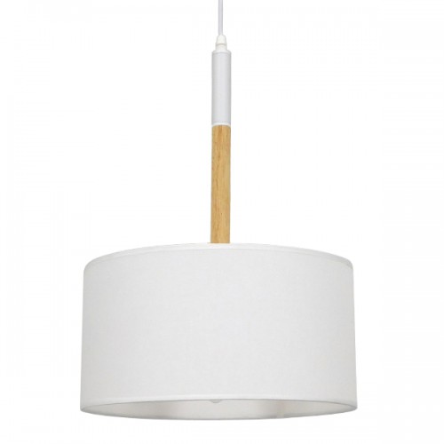 GloboStar® BRONX 01518 Μοντέρνο Κρεμαστό Φωτιστικό Οροφής Μονόφωτο 1 x E27 Μεταλλικό με Λευκό Καπέλο Φ35 x Y50cm Διακόσμηση - Φως - Χαλιά GloboStar® BRONX 01518 Μοντέρνο Κρεμαστό Φωτιστικό Οροφής Μονόφωτο 1 x E27 Μεταλλικό με Λευκό Καπέλο Φ35 x Y50cm Διακόσμηση - Φως - Χαλιά