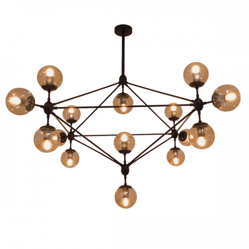GloboStar® SENTINEL 01637 Μοντέρνο Industrial Κρεμαστό Φωτιστικό Οροφής Πολύφωτο 15 x E27 Μαύρο Μεταλλικό Πολυέλαιος με Μελί Γυαλί Φ150 x Υ115cm Διακόσμηση - Φωτισμός - Χαλιά GloboStar® SENTINEL 01637 Μοντέρνο Industrial Κρεμαστό Φωτιστικό Οροφής Πολύφωτο 15 x E27 Μαύρο Μεταλλικό Πολυέλαιος με Μελί Γυαλί Φ150 x Υ115cm Διακόσμηση - Φωτισμός - Χαλιά