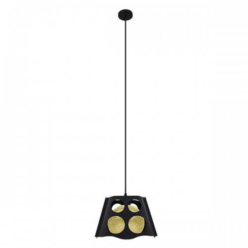 GLOBOSTAR® CARTER 00962 Μοντέρνο Κρεμαστό Φωτιστικό Οροφής με Ντουί 1 x E27 AC 220-240V IP20 - Μαύρο & Μπεζ - Μ28 x Π28 x Υ22cm GLOBOSTAR® CARTER 00962 Μοντέρνο Κρεμαστό Φωτιστικό Οροφής με Ντουί 1 x E27 AC 220-240V IP20 - Μαύρο & Μπεζ - Μ28 x Π28 x Υ22cm
