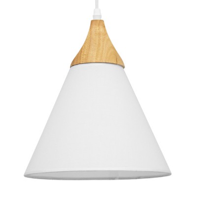 GLOBOSTAR® SHADE TEXTILE 01577 Μοντέρνο Κρεμαστό Φωτιστικό Οροφής με Ντουί 1 x E27 AC 220-240V IP20 - Λευκό & Μπεζ - Μ25 x Π25 x Υ30cm GLOBOSTAR® SHADE TEXTILE 01577 Μοντέρνο Κρεμαστό Φωτιστικό Οροφής με Ντουί 1 x E27 AC 220-240V IP20 - Λευκό & Μπεζ - Μ25 x Π25 x Υ30cm