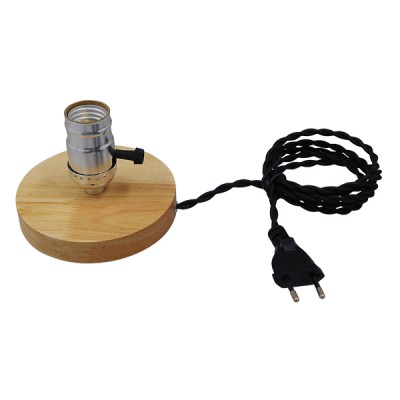 GloboStar® NOX 91046 Μοντέρνο Επιτραπέζιο Φωτιστικό Πορτατίφ Μονόφωτο 1 x E27 IP20 Μπεζ Ξύλο με Ασημί Μέταλλο - Μ12 x Π12 x Υ10.6cm GloboStar® NOX 91046 Μοντέρνο Επιτραπέζιο Φωτιστικό Πορτατίφ Μονόφωτο 1 x E27 IP20 Μπεζ Ξύλο με Ασημί Μέταλλο - Μ12 x Π12 x Υ10.6cm