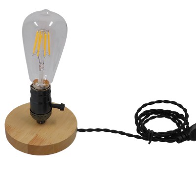 GloboStar® NOX 91049 Μοντέρνο Επιτραπέζιο Φωτιστικό Πορτατίφ Μονόφωτο 1 x E27 IP20 Μπεζ Ξύλο με Μαύρο Μέταλλο - Μ12 x Π12 x Υ10.6cm GloboStar® NOX 91049 Μοντέρνο Επιτραπέζιο Φωτιστικό Πορτατίφ Μονόφωτο 1 x E27 IP20 Μπεζ Ξύλο με Μαύρο Μέταλλο - Μ12 x Π12 x Υ10.6cm