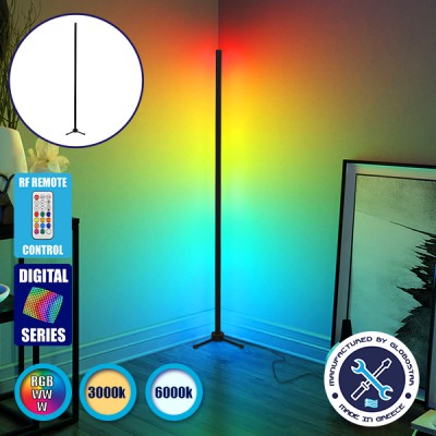 Μοντέρνο Minimal Επιδαπέδιο Μαύρο Φωτιστικό 150cm LED 24 Watt με Ασύρματο Χειριστήριο 2.4G RF & Dimmer RGBW+WW Πολύχρωμο Digital Magic Dot Pixel GloboStar ALIEN Design GLOBO-150-11 Μοντέρνο Minimal Επιδαπέδιο Μαύρο Φωτιστικό 150cm LED 24 Watt με Ασύρματο Χειριστήριο 2.4G RF & Dimmer RGBW+WW Πολύχρωμο Digital Magic Dot Pixel GloboStar ALIEN Design GLOBO-150-11