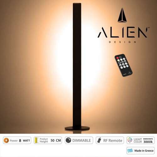 GloboStar® ALIEN-DIVA-BLACK-50-3 ALIEN Design DIVA Μοντέρνο Minimal Nordic Μεταλλικό Φωτιστικό Επιτραπέζιο - Πορτατίφ - Λαμπατέρ Μαύρο LED 8W 960lm με Ασύρματο Χειριστήριο RF & Dimmer IP20 Θερμό Λευκό 3000K Μ3 x Π1.6 x Υ50cm Διακόσμηση - Φως - Χαλιά GloboStar® ALIEN-DIVA-BLACK-50-3 ALIEN Design DIVA Μοντέρνο Minimal Nordic Μεταλλικό Φωτιστικό Επιτραπέζιο - Πορτατίφ - Λαμπατέρ Μαύρο LED 8W 960lm με Ασύρματο Χειριστήριο RF & Dimmer IP20 Θερμό Λευκό 3000K Μ3 x Π1.6 x Υ50cm Διακόσμηση - Φως - Χαλιά