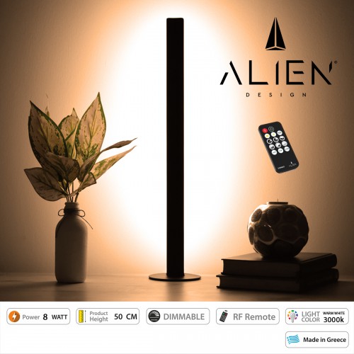 GloboStar® ALIEN-DIVA-BLACK-50-3 ALIEN Design DIVA Μοντέρνο Minimal Nordic Μεταλλικό Φωτιστικό Επιτραπέζιο - Πορτατίφ - Λαμπατέρ Μαύρο LED 8W 960lm με Ασύρματο Χειριστήριο RF & Dimmer IP20 Θερμό Λευκό 3000K Μ3 x Π1.6 x Υ50cm Διακόσμηση - Φως - Χαλιά GloboStar® ALIEN-DIVA-BLACK-50-3 ALIEN Design DIVA Μοντέρνο Minimal Nordic Μεταλλικό Φωτιστικό Επιτραπέζιο - Πορτατίφ - Λαμπατέρ Μαύρο LED 8W 960lm με Ασύρματο Χειριστήριο RF & Dimmer IP20 Θερμό Λευκό 3000K Μ3 x Π1.6 x Υ50cm Διακόσμηση - Φως - Χαλιά