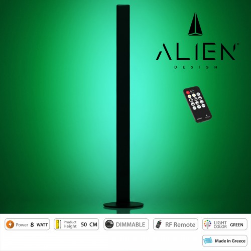 GloboStar® ALIEN-DIVA-BLACK-50-5 ALIEN Design DIVA Μοντέρνο Minimal Nordic Μεταλλικό Φωτιστικό Επιτραπέζιο - Πορτατίφ - Λαμπατέρ Μαύρο LED 8W 800lm με Ασύρματο Χειριστήριο RF & Dimmer IP20 Πράσινο Μ3 x Π1.6 x Υ50cm Διακόσμηση - Φως - Χαλιά GloboStar® ALIEN-DIVA-BLACK-50-5 ALIEN Design DIVA Μοντέρνο Minimal Nordic Μεταλλικό Φωτιστικό Επιτραπέζιο - Πορτατίφ - Λαμπατέρ Μαύρο LED 8W 800lm με Ασύρματο Χειριστήριο RF & Dimmer IP20 Πράσινο Μ3 x Π1.6 x Υ50cm Διακόσμηση - Φως - Χαλιά