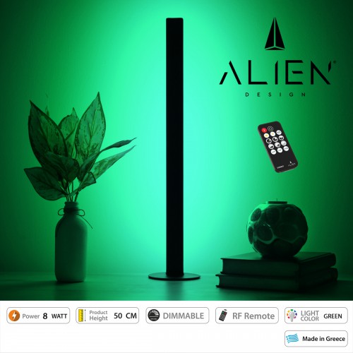GloboStar® ALIEN-DIVA-BLACK-50-5 ALIEN Design DIVA Μοντέρνο Minimal Nordic Μεταλλικό Φωτιστικό Επιτραπέζιο - Πορτατίφ - Λαμπατέρ Μαύρο LED 8W 800lm με Ασύρματο Χειριστήριο RF & Dimmer IP20 Πράσινο Μ3 x Π1.6 x Υ50cm Διακόσμηση - Φως - Χαλιά GloboStar® ALIEN-DIVA-BLACK-50-5 ALIEN Design DIVA Μοντέρνο Minimal Nordic Μεταλλικό Φωτιστικό Επιτραπέζιο - Πορτατίφ - Λαμπατέρ Μαύρο LED 8W 800lm με Ασύρματο Χειριστήριο RF & Dimmer IP20 Πράσινο Μ3 x Π1.6 x Υ50cm Διακόσμηση - Φως - Χαλιά