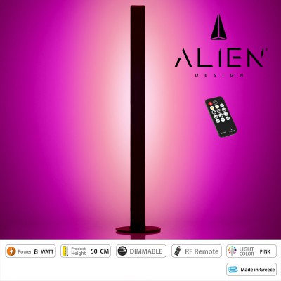 GloboStar® ALIEN-DIVA-BLACK-50-7 ALIEN Design DIVA Μοντέρνο Minimal Nordic Μεταλλικό Φωτιστικό Επιτραπέζιο - Πορτατίφ - Λαμπατέρ Μαύρο LED 8W 800 lm με Ασύρματο Χειριστήριο RF & Dimmer IP20 Ροζ Μ3 x Π1.6 x Υ50cm Διακόσμηση - Φως - Χαλιά GloboStar® ALIEN-DIVA-BLACK-50-7 ALIEN Design DIVA Μοντέρνο Minimal Nordic Μεταλλικό Φωτιστικό Επιτραπέζιο - Πορτατίφ - Λαμπατέρ Μαύρο LED 8W 800 lm με Ασύρματο Χειριστήριο RF & Dimmer IP20 Ροζ Μ3 x Π1.6 x Υ50cm Διακόσμηση - Φως - Χαλιά