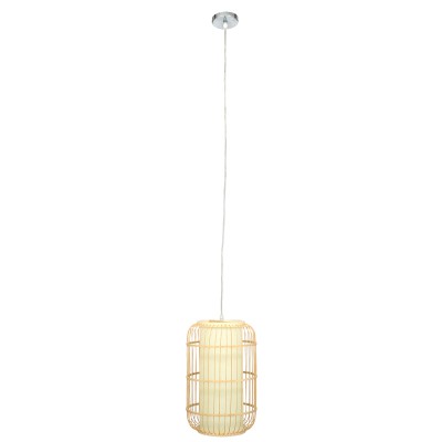 GLOBOSTAR® HIBISCUS 00893 Boho Κρεμαστό Φωτιστικό Οροφής με Ντουί 1 x E27 AC 220-240V IP20 - Μπεζ - Μ25 x Π25 x Υ42cm GLOBOSTAR® HIBISCUS 00893 Boho Κρεμαστό Φωτιστικό Οροφής με Ντουί 1 x E27 AC 220-240V IP20 - Μπεζ - Μ25 x Π25 x Υ42cm