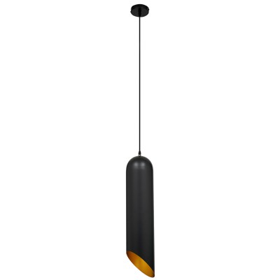 GloboStar® CARSON 01529 Μοντέρνο Κρεμαστό Φωτιστικό Οροφής Μονόφωτο 1 x E27 Μαύρο - Χρυσό Μεταλλικό Καμπάνα Φ15 x Υ68cm Διακόσμηση - Φωτισμός - Χαλιά GloboStar® CARSON 01529 Μοντέρνο Κρεμαστό Φωτιστικό Οροφής Μονόφωτο 1 x E27 Μαύρο - Χρυσό Μεταλλικό Καμπάνα Φ15 x Υ68cm Διακόσμηση - Φωτισμός - Χαλιά