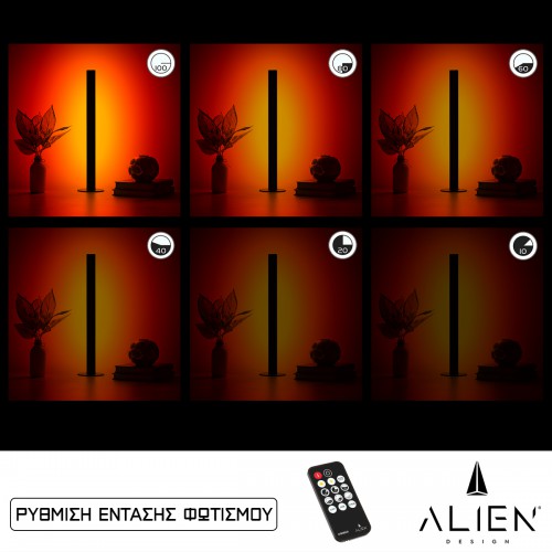 GloboStar® ALIEN-DIVA-BLACK-50-4 ALIEN Design DIVA Μοντέρνο Minimal Nordic Μεταλλικό Φωτιστικό Επιτραπέζιο - Πορτατίφ - Λαμπατέρ Μαύρο LED 8W 800lm με Ασύρματο Χειριστήριο RF & Dimmer IP20 Κόκκινο Μ3 x Π1.6 x Υ50cm Διακόσμηση - Φως - Χαλιά GloboStar® ALIEN-DIVA-BLACK-50-4 ALIEN Design DIVA Μοντέρνο Minimal Nordic Μεταλλικό Φωτιστικό Επιτραπέζιο - Πορτατίφ - Λαμπατέρ Μαύρο LED 8W 800lm με Ασύρματο Χειριστήριο RF & Dimmer IP20 Κόκκινο Μ3 x Π1.6 x Υ50cm Διακόσμηση - Φως - Χαλιά