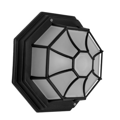 GLOBOSTAR® RUBY 00912 Vintage Φωτιστικό Οροφής με Ντουί 1 x E27 AC 220-240V IP20 - Μαύρο & Λευκό - Μ27 x Π27 x Υ12cm GLOBOSTAR® RUBY 00912 Vintage Φωτιστικό Οροφής με Ντουί 1 x E27 AC 220-240V IP20 - Μαύρο & Λευκό - Μ27 x Π27 x Υ12cm
