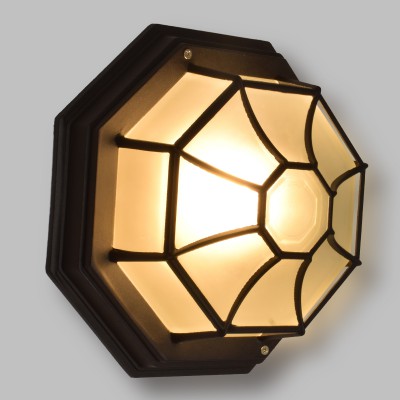 GLOBOSTAR® RUBY 00912 Vintage Φωτιστικό Οροφής με Ντουί 1 x E27 AC 220-240V IP20 - Μαύρο & Λευκό - Μ27 x Π27 x Υ12cm GLOBOSTAR® RUBY 00912 Vintage Φωτιστικό Οροφής με Ντουί 1 x E27 AC 220-240V IP20 - Μαύρο & Λευκό - Μ27 x Π27 x Υ12cm