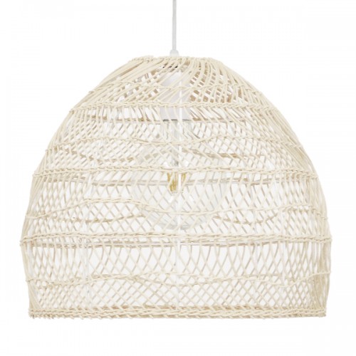 GloboStar® MALIBU 00968 Vintage Κρεμαστό Φωτιστικό Οροφής Μονόφωτο 1 x E27 Λευκό Ξύλινο Bamboo Φ40 x Y35cm Διακόσμηση - Φωτισμός - Χαλιά GloboStar® MALIBU 00968 Vintage Κρεμαστό Φωτιστικό Οροφής Μονόφωτο 1 x E27 Λευκό Ξύλινο Bamboo Φ40 x Y35cm Διακόσμηση - Φωτισμός - Χαλιά