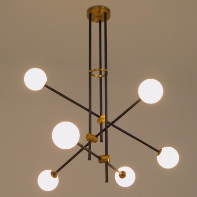 GloboStar® VELVET 00994 Μοντέρνο Industrial Φωτιστικό Οροφής Πολύφωτο 6 x G9 Μαύρο - Χρυσό Μεταλλικό Φ80 x Y85cm Διακόσμηση - Φωτισμός - Χαλιά GloboStar® VELVET 00994 Μοντέρνο Industrial Φωτιστικό Οροφής Πολύφωτο 6 x G9 Μαύρο - Χρυσό Μεταλλικό Φ80 x Y85cm Διακόσμηση - Φωτισμός - Χαλιά