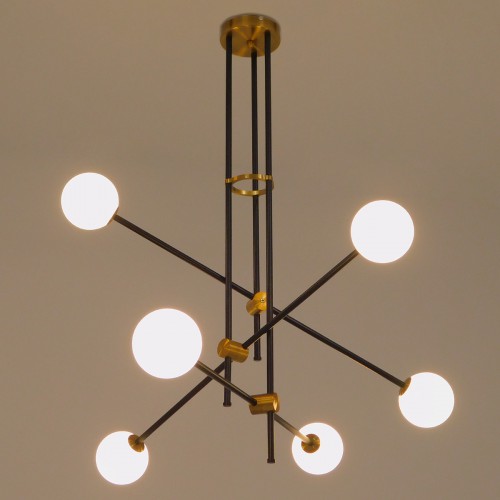 GloboStar® VELVET 00994 Μοντέρνο Industrial Φωτιστικό Οροφής Πολύφωτο 6 x G9 Μαύρο - Χρυσό Μεταλλικό Φ80 x Y85cm Διακόσμηση - Φωτισμός - Χαλιά GloboStar® VELVET 00994 Μοντέρνο Industrial Φωτιστικό Οροφής Πολύφωτο 6 x G9 Μαύρο - Χρυσό Μεταλλικό Φ80 x Y85cm Διακόσμηση - Φωτισμός - Χαλιά