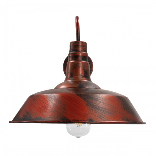 GLOBOSTAR® RAY 01052 Vintage Φωτιστικό Τοίχου - Απλίκα με Ντουί 1 x E27 AC 220-240V IP20 - Χάλκινο Εφέ Σκουριάς - Μ36 x Π42 x Υ32cm GLOBOSTAR® RAY 01052 Vintage Φωτιστικό Τοίχου - Απλίκα με Ντουί 1 x E27 AC 220-240V IP20 - Χάλκινο Εφέ Σκουριάς - Μ36 x Π42 x Υ32cm