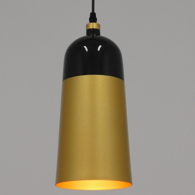 GloboStar® PALAZZO 01523 Μοντέρνο Κρεμαστό Φωτιστικό Οροφής Μονόφωτο 1 x E27 Μαύρο - Χρυσό Μεταλλικό Καμπάνα Φ14 x Υ34cm Διακόσμηση - Φωτισμός - Χαλιά GloboStar® PALAZZO 01523 Μοντέρνο Κρεμαστό Φωτιστικό Οροφής Μονόφωτο 1 x E27 Μαύρο - Χρυσό Μεταλλικό Καμπάνα Φ14 x Υ34cm Διακόσμηση - Φωτισμός - Χαλιά