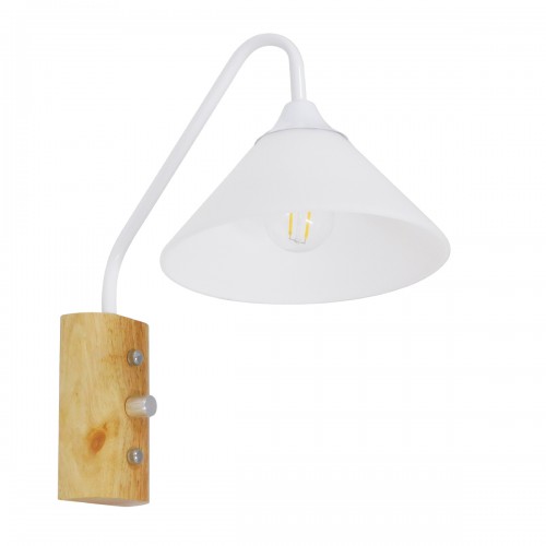 GLOBOSTAR® ALESSIA 01458 Μοντέρνο Φωτιστικό Τοίχου - Απλίκα με Ντουί 1 x E27 AC 220-240V IP20 - Μπεζ & Λευκό - Μ18 x Π26 x Υ29cm GLOBOSTAR® ALESSIA 01458 Μοντέρνο Φωτιστικό Τοίχου - Απλίκα με Ντουί 1 x E27 AC 220-240V IP20 - Μπεζ & Λευκό - Μ18 x Π26 x Υ29cm
