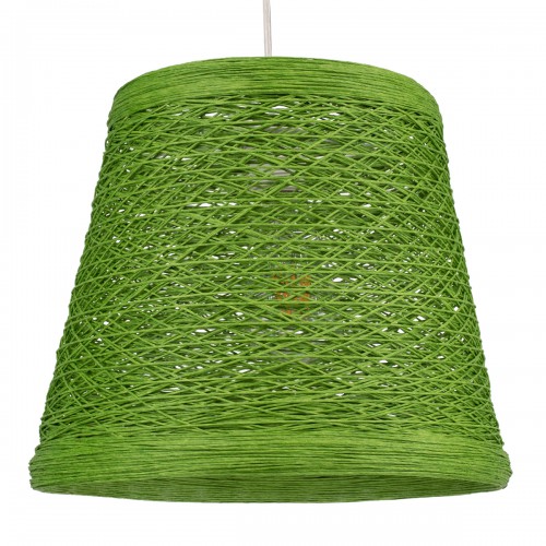 GloboStar® PLAYROOM 00864 Vintage Κρεμαστό Φωτιστικό Οροφής Μονόφωτο 1 x E27 Πράσινο Ξύλινο Ψάθινο Rattan Φ32 x Υ27cm Διακόσμηση - Φωτισμός - Χαλιά GloboStar® PLAYROOM 00864 Vintage Κρεμαστό Φωτιστικό Οροφής Μονόφωτο 1 x E27 Πράσινο Ξύλινο Ψάθινο Rattan Φ32 x Υ27cm Διακόσμηση - Φωτισμός - Χαλιά