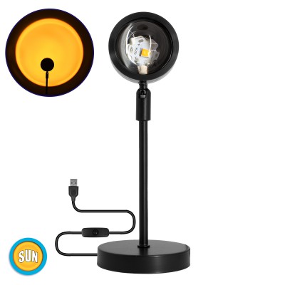 GloboStar® 00814 Επιτραπέζιο Φωτιστικό Πορτατίφ LED 12W 600lm 180° DC 5V IP20 Κίτρινο - Πορτοκαλί SUN EFFECT Μαύρο Μέταλλο με Διάφανο Πλαστικό - Μ10 x Π10 x Υ26.5cm - 2 Xρόνια Εγγύηση GloboStar® 00814 Επιτραπέζιο Φωτιστικό Πορτατίφ LED 12W 600lm 180° DC 5V IP20 Κίτρινο - Πορτοκαλί SUN EFFECT Μαύρο Μέταλλο με Διάφανο Πλαστικό - Μ10 x Π10 x Υ26.5cm - 2 Xρόνια Εγγύηση