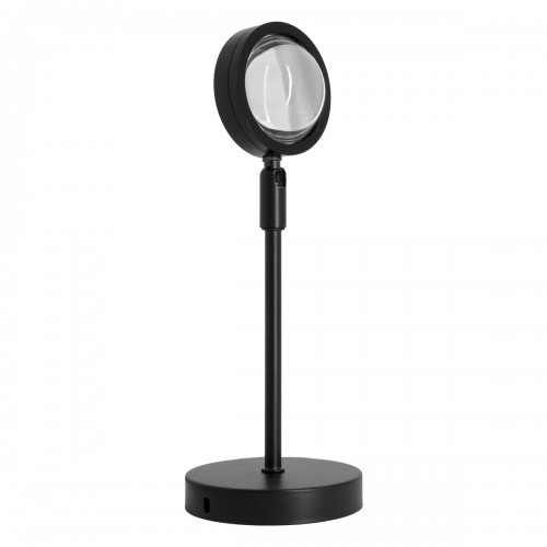 GloboStar® 00814 Μοντέρνο Minimal Επιτραπέζιο Φωτιστικό Μεταλλικό Μονόφωτο LED 12W DC 5V με Projector LENS Ειδικού Εφέ & Καλώδιο Τροφοδοσίας USB Rotation Head 180° SUN Διακόσμηση - Φωτισμός - Χαλιά