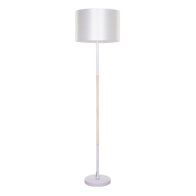 GLOBOSTAR® ASHLEY 00826 Μοντέρνο Επιδαπέδιο Φωτιστικό με Ντουί 1 x E27 AC 220-240V IP20 - Λευκό & Μπεζ - Μ40 x Π40 x Υ145cm