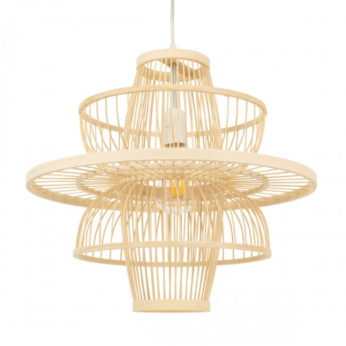 GloboStar® BALI 00861 Vintage Κρεμαστό Φωτιστικό Οροφής Μονόφωτο 1 x E27 Μπεζ Ξύλινο Bamboo Φ45 x Y42.5cm Διακόσμηση - Φωτισμός - Χαλιά GloboStar® BALI 00861 Vintage Κρεμαστό Φωτιστικό Οροφής Μονόφωτο 1 x E27 Μπεζ Ξύλινο Bamboo Φ45 x Y42.5cm Διακόσμηση - Φωτισμός - Χαλιά
