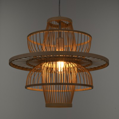GloboStar® BALI 00861 Vintage Κρεμαστό Φωτιστικό Οροφής Μονόφωτο 1 x E27 Μπεζ Ξύλινο Bamboo Φ45 x Y42.5cm Διακόσμηση - Φωτισμός - Χαλιά GloboStar® BALI 00861 Vintage Κρεμαστό Φωτιστικό Οροφής Μονόφωτο 1 x E27 Μπεζ Ξύλινο Bamboo Φ45 x Y42.5cm Διακόσμηση - Φωτισμός - Χαλιά