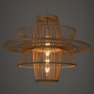 GloboStar® BALI 00862 Vintage Κρεμαστό Φωτιστικό Οροφής Μονόφωτο 1 x E27 Μπεζ Ξύλινο Bamboo Φ60 x Y45cm Διακόσμηση - Φωτισμός - Χαλιά GloboStar® BALI 00862 Vintage Κρεμαστό Φωτιστικό Οροφής Μονόφωτο 1 x E27 Μπεζ Ξύλινο Bamboo Φ60 x Y45cm Διακόσμηση - Φωτισμός - Χαλιά
