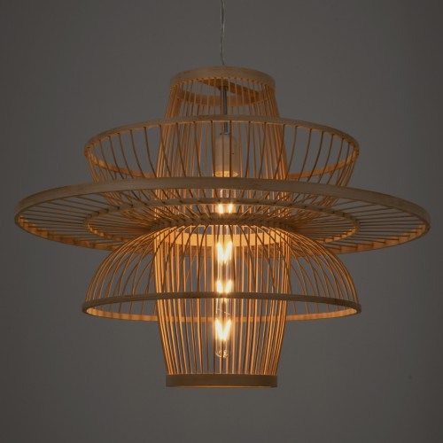 GloboStar® BALI 00862 Vintage Κρεμαστό Φωτιστικό Οροφής Μονόφωτο 1 x E27 Μπεζ Ξύλινο Bamboo Φ60 x Y45cm Διακόσμηση - Φωτισμός - Χαλιά GloboStar® BALI 00862 Vintage Κρεμαστό Φωτιστικό Οροφής Μονόφωτο 1 x E27 Μπεζ Ξύλινο Bamboo Φ60 x Y45cm Διακόσμηση - Φωτισμός - Χαλιά