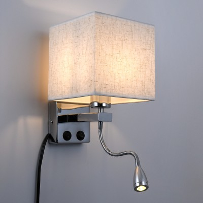 GLOBOSTAR® ELEGANT 01495 Μοντέρνο Φωτιστικό Τοίχου - Απλίκα Ξενοδοχείου Reading Light με Ντουί 1 x E27 LED 3W 360lm 36° AC 220-240V IP20 Θερμό Λευκό 2700K - Bridgelux COB Chip - Χρώμιο & Λευκό - Μ17 x Π21 x Υ43cm - 2 Χρόνια Εγγύηση GLOBOSTAR® ELEGANT 01495 Μοντέρνο Φωτιστικό Τοίχου - Απλίκα Ξενοδοχείου Reading Light με Ντουί 1 x E27 LED 3W 360lm 36° AC 220-240V IP20 Θερμό Λευκό 2700K - Bridgelux COB Chip - Χρώμιο & Λευκό - Μ17 x Π21 x Υ43cm - 2 Χρόνια Εγγύηση