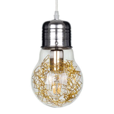GLOBOSTAR® LAMP 00807 Μοντέρνο Κρεμαστό Φωτιστικό Οροφής με Ντουί 1 x E27 AC 220-240V IP20 - Πολύχρωμο - Μ15 x Π15 x Υ27cm GLOBOSTAR® LAMP 00807 Μοντέρνο Κρεμαστό Φωτιστικό Οροφής με Ντουί 1 x E27 AC 220-240V IP20 - Πολύχρωμο - Μ15 x Π15 x Υ27cm
