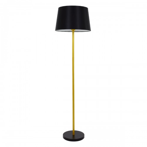 GloboStar® CEDAR 00829 Μοντέρνο Επιδαπέδιο Φωτιστικό Μονόφωτο 1 x E27 IP20 Χρυσό Μέταλλο με Μαύρο Ύφασμα - Μ40 x Π40 x Υ148cm GloboStar® CEDAR 00829 Μοντέρνο Επιδαπέδιο Φωτιστικό Μονόφωτο 1 x E27 IP20 Χρυσό Μέταλλο με Μαύρο Ύφασμα - Μ40 x Π40 x Υ148cm