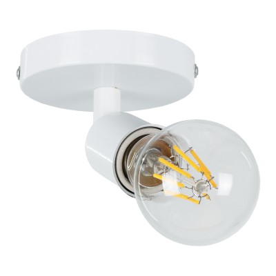 GLOBOSTAR® SARA 00842 Μοντέρνο Φωτιστικό Οροφής με Ντουί 1 x E27 AC 220-240V IP20 - Λευκό - Μ10 x Π10 x Υ10.3cm GLOBOSTAR® SARA 00842 Μοντέρνο Φωτιστικό Οροφής με Ντουί 1 x E27 AC 220-240V IP20 - Λευκό - Μ10 x Π10 x Υ10.3cm