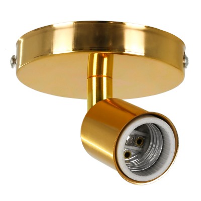 GLOBOSTAR® SARA 00845 Μοντέρνο Φωτιστικό Οροφής με Ντουί 1 x E27 AC 220-240V IP20 - Χρυσό - Μ10 x Π10 x Υ10.3cm GLOBOSTAR® SARA 00845 Μοντέρνο Φωτιστικό Οροφής με Ντουί 1 x E27 AC 220-240V IP20 - Χρυσό - Μ10 x Π10 x Υ10.3cm