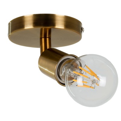 GLOBOSTAR® SARA 00846 Μοντέρνο Φωτιστικό Οροφής με Ντουί 1 x E27 AC 220-240V IP20 - Μπρούτζινο & Χρυσό - Μ10 x Π10 x Υ10.3cm GLOBOSTAR® SARA 00846 Μοντέρνο Φωτιστικό Οροφής με Ντουί 1 x E27 AC 220-240V IP20 - Μπρούτζινο & Χρυσό - Μ10 x Π10 x Υ10.3cm